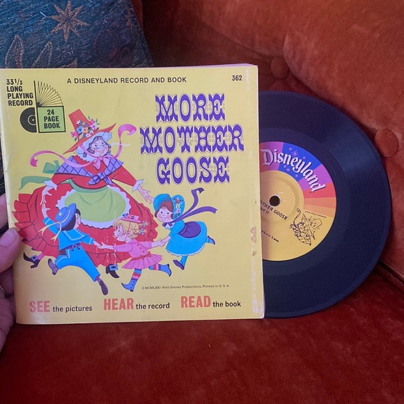 Vintage vinyl Disneyland More Mother Goose read along book - Picture 1 of 7